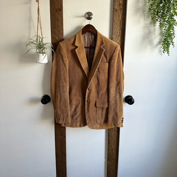 VTG Anderson-Little International Collection Brown Corduroy Blazer Jacket - Picture 1 of 16